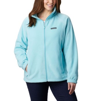 Columbia Benton Springs Full Zip Plus Size, Chamarras Turquesa Claro Para Mujer | 071895-SQM